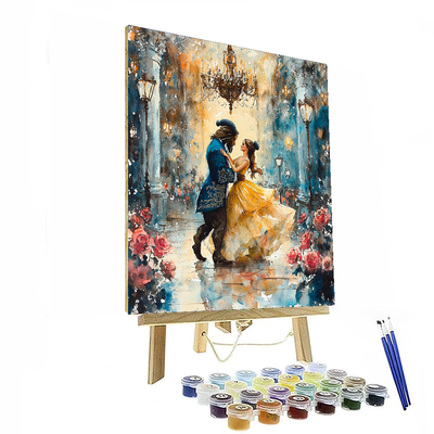 Beauty And The Beast's Ballroom Magic - Disney Inspired Paint By Numbers Art