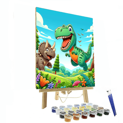 Dino World Discovery Painting By Numbers Kit