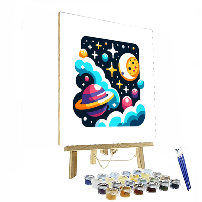 Galaxy Adventures Paint By Numbers Art