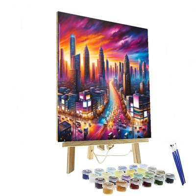 Dazzling Cityscape Paint By Color