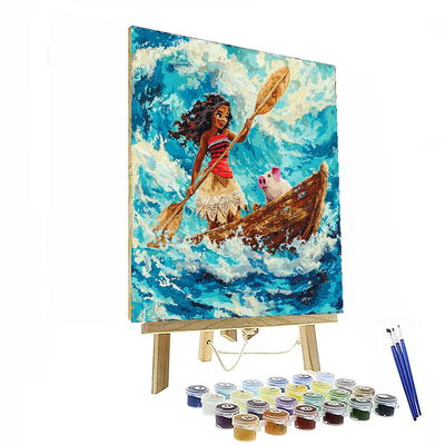 Moana's Oceanic Journey Chart - Disney Inspired Paint By Numbers