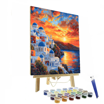 Santorini Sunsets Numbered Painting Kits