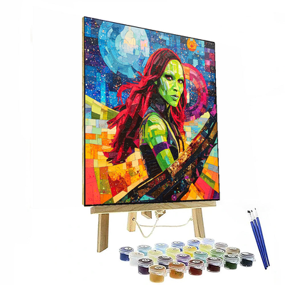 Zoe Saldana: The Cosmic Navigator Of Star-lord's Journey Paint By Numbers Kits