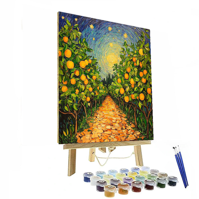 Vincent Van Gogh Inspired Orchard Symphony  DIY Paint By Numbers