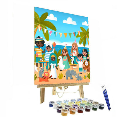 Tropical Paradise Party Paint By Number