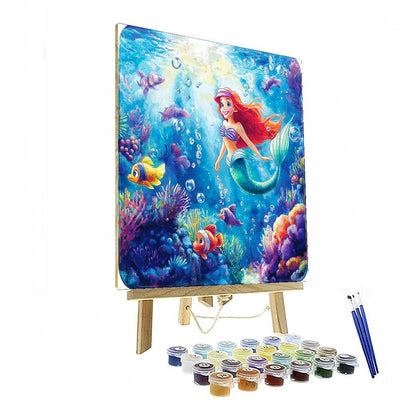 Ariel's Dreamy Seascape - Disney Inspired Paint By Color