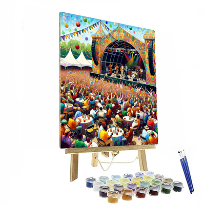 The New Orleans Jazz & Heritage Festival Paint By Color