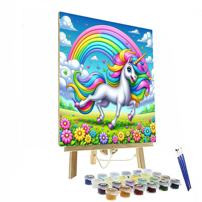 Bubbly Unicorn DIY Paint By Numbers