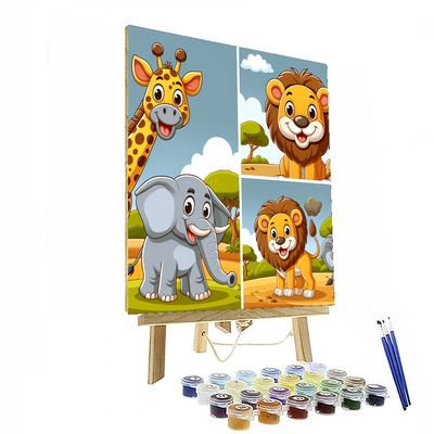 Silly Safari Fun Paint By Number