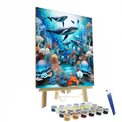 Whale's Underwater World Number Painting