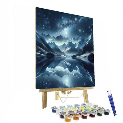 Starlit Mountain Peaks Paint By Number