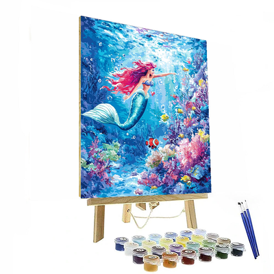 Ariel's Seaside Dream - Disney Inspired Paint By Numbers Kits