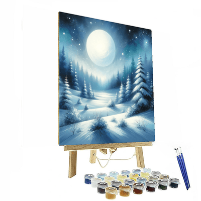 Starlit Winter Night Paint By Numbers