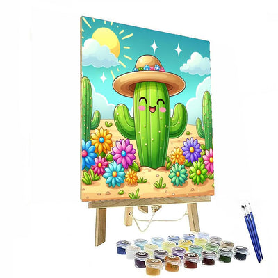 Whimsical Cactus Paint By Number