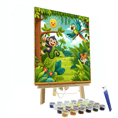 Playful Jungle Expedition Numbered Painting Kits