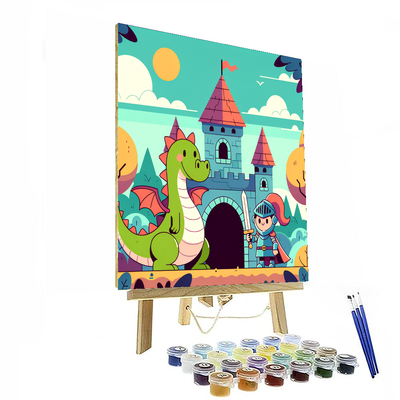 Knights And Dragons Kingdom Paint By Numbers Kits