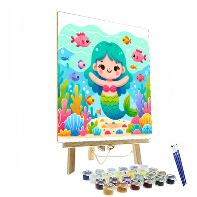 Little Mermaid's Lagoon Painting By Numbers Kit