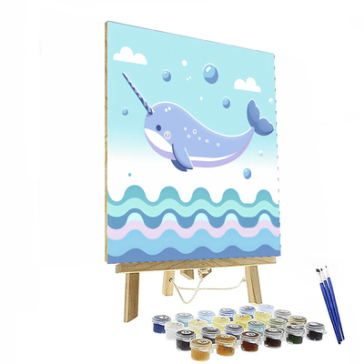 Noble Narwhal Number Painting