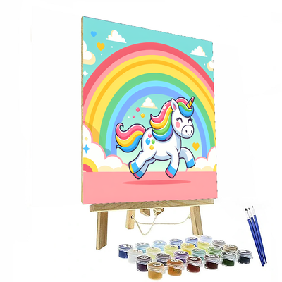 Galloping Unicorn Painting Number Kit