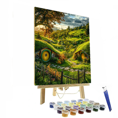 Hobbiton - New Zealand Number Painting