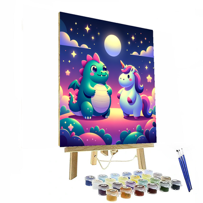 Cute Fantasy Creatures Numbered Painting Kits