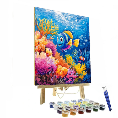 Dory's Ocean Quest Bedroom Art - Disney Inspired Paint By Numbers Art