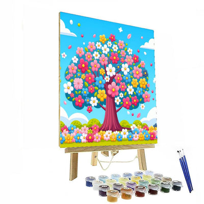 Cheery Cherry Tree Paint By Number