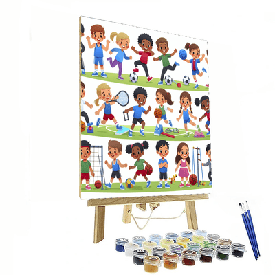 Sports Superstars Painting Number Kit