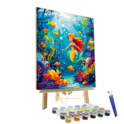 Ariel Underwater Scene - Disney Inspired Numbered Painting Kits