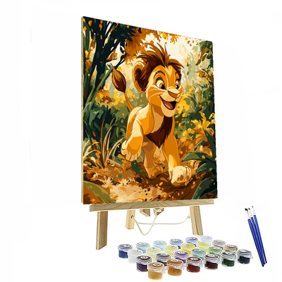 Simba's Jungle Exploration - Disney Inspired Number Painting