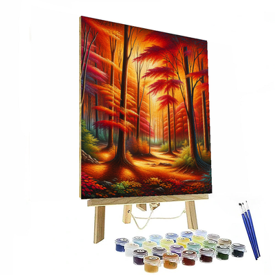 Autumn Aglow Numbered Painting Kits