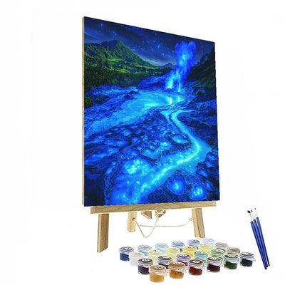 Kawah Ijen Volcano Numbered Painting Kits