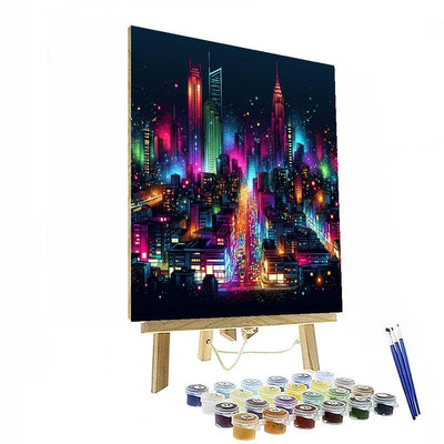 Vibrant Night Cityscape Paint By Numbers