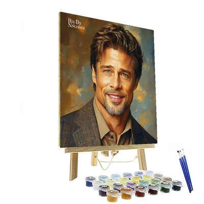 Brad Pitt: Timeless Adventurer Of The Silver Screen Paint By Color