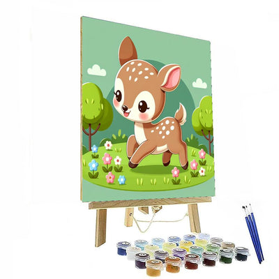 Frolicking Fawn Painting By Numbers Kit