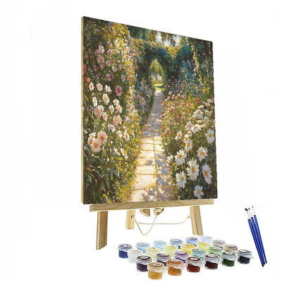 John William Waterhouse Inspired Secret Garden Path  Numbered Painting Kits