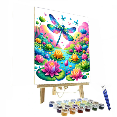 Whimsical Dragonfly DIY Paint By Numbers