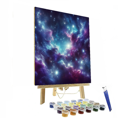 Galactic Sky Dreamscape Paint By Numbers Art