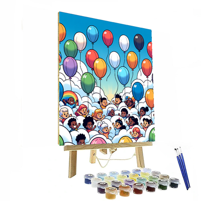 Breezy Balloon Adventure Paint By Numbers Kits