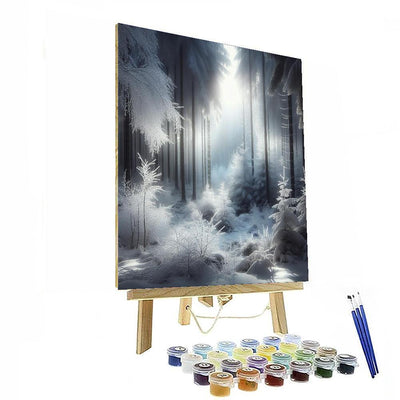 Winter Woodland Refuge Paint By Number