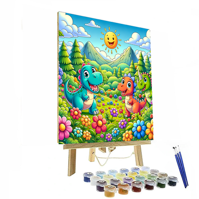 Happy Dino Adventure Painting By Numbers Kit