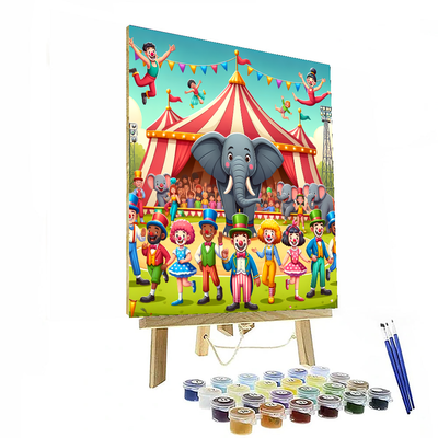 Cheerful Circus Extravaganza Numbered Painting Kits