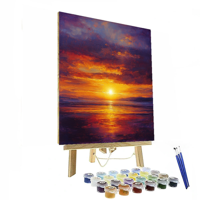 J.M.W. Turner Inspired Golden Hour  Paint By Numbers Art