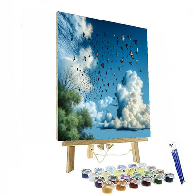 Bird's Skyward Journey Painting By Numbers Kit