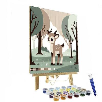 Enchanted Woodland Deer Paint By Number