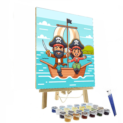 Sailing With The Pirate Pals Painting By Numbers Kit