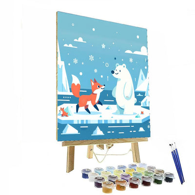 Artic Fox Adventure Painting Number Kit