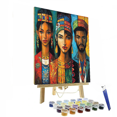 Amedeo Modigliani Inspired Cultural Heritage Portraits  Painting By Numbers Kit