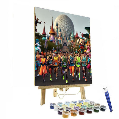 Walt Disney World Marathon - Florida Painting By Numbers Kit