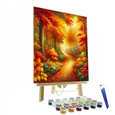 Tranquil Autumn Forest DIY Paint By Numbers